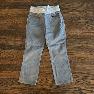 Spotted Zebra Gray Boys Pants with Elastic Waistband, size 4-5